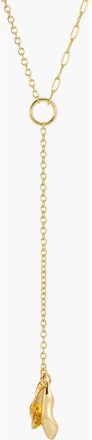 Yoj Lasa Lariat Mix Chain Necklace in Gold at Nordstrom