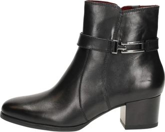 Tamaris Enkellaarsjes Hak - Dames - Laarzen met Hak - Zwart - 40 EU - Schoenen