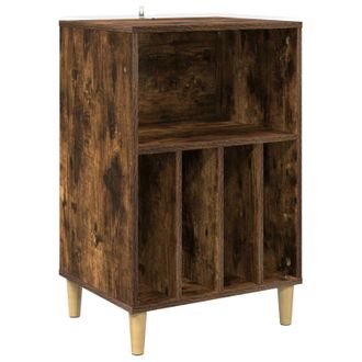 vidaXL Soporte Para Tocadiscos Roble Ahumado 47 X 39,5 X 74,5 Cm Vidaxl