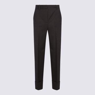 Antonelli Dark Brown Wool Pomino Pants