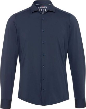 Pure Heren, Overhemden, Blauw, Maat: 6XL