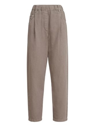 Brunello Cucinelli Broek met vijf zakken - Bruin