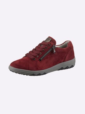 Waldl&auml;ufer Sneaker WALDL&Auml;UFER, Damen, Gr. 4,5, rot, Glattleder, Rindsleder, Veloursleder, Schuhe Sneaker