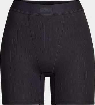 SKIMS Cotton Rib Logo Boxers
