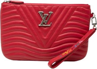 Louis Vuitton Pre-owned Clutch - Dames - Vintage Clutch - Rood - ONE Size - Leer - Vintage