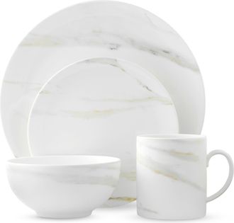 Vera Wang Wedgwood Vera Wang Venato Imperial Dinnerware Set, 4 Pieces