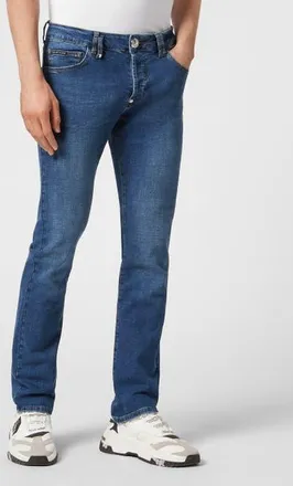 Philipp Plein Jeans Straight Fit Iconic Plein Men in Royalty at Nordstrom, Size 30