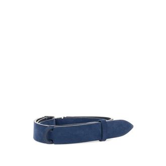 Orciani Suede Leather Belt - male - Orciani - Belts - Blue - ONE SIZE - Accessories