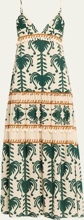 Johanna Ortiz Keeper Embellished Empire Maxi Dress