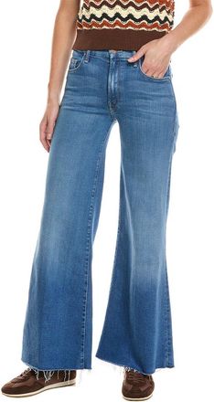 Mother The Roller Fray High-Rise Work Hard Play Hard Wide Leg Jean