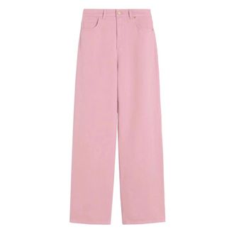 Max Mara Wide Trousers, female, Pink, Size: 2XS Smmonorata Wide Trousers