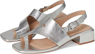 Naturalizer 27 Edit Audra Womens Wedge Shoes Silver Leather : 7.5 M (B)