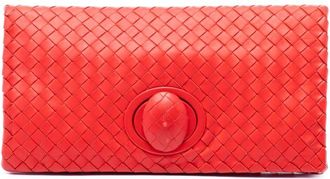 Bottega Veneta Pre-owned Bottega Veneta Nappa Intrecciato Turn Lock Clutch Ladies F3GSETF0YTTZLLZN