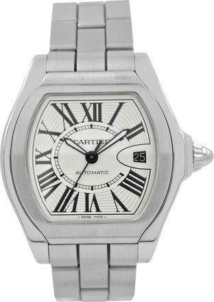 Cartier Pre-owned Cartier Roadster Silver Opaline Dial Mens Watch W6206017