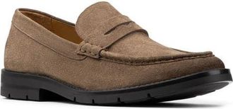 Donald J Pliner Caiden Penny Loafer in Dark Taupe at Nordstrom, Size 10.5