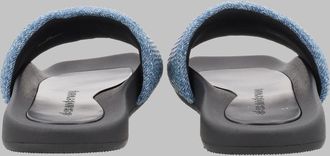 Alexander Wang Recycled Cotton Denim Slide Sandals - Blue