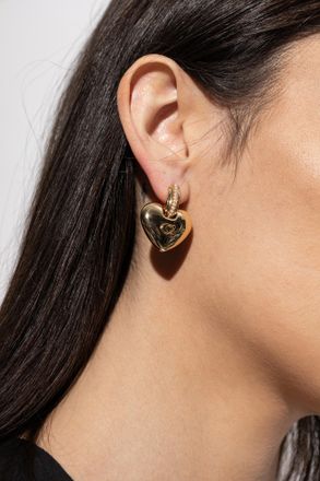 Coach Brass Earrings, Womens, Gold