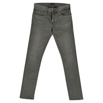 Tom Ford Slim-Fit Jeans in Grey Cotton