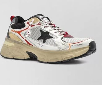 Golden Goose leather mesh low-top sneakers