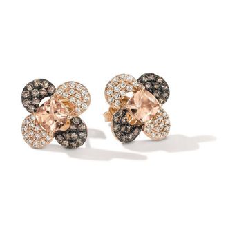 Le Vian Ladies Peach Morganite Earrings set in 14K Strawberry Gold