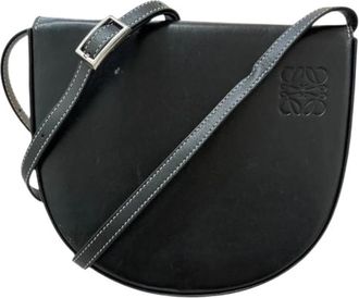 Loewe Pre-owned Leather Cross Body Bag - Dames - Vintage Schoudertas - Zwart - ONE Size - Leer - Vintage