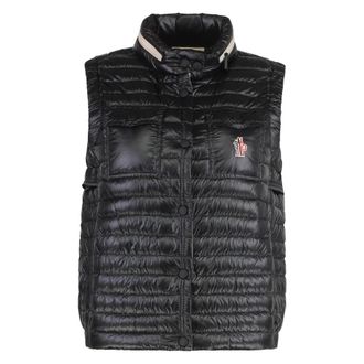 Moncler Vests, female, Black, Size: S Gumiane Hooded Down Vest