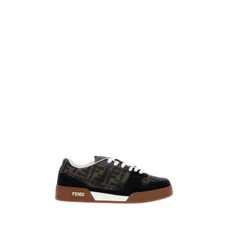 Fendi Sneakers, female, Brown, Size: 7 1/2 US Match Low-Top Sneakers