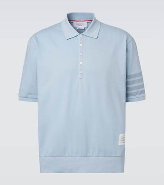Thom Browne Polo 4-Bar in jersey di cotone
