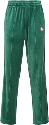 Casablanca Groene broek voor mannen Aw 24 - Heren - Sweatpants - Groen - S - Katoen - Broeken