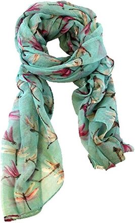 World of Shawls New Ladies Womens Celebrity Style Long Scarf Scarves Maxi Sarong Sale (Dragonfly Green)