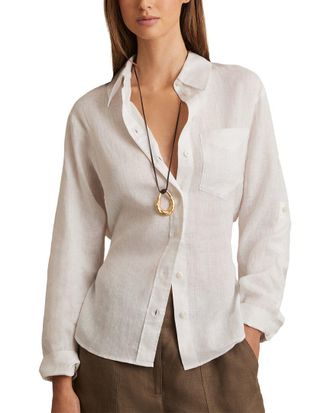 Reiss Leora Linen Top