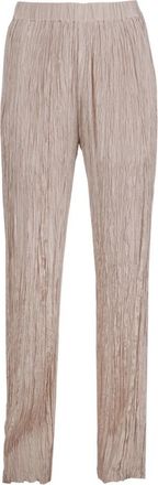 Alysi Pantalone plissettato - Dames - Straight fit broeken - Beige - XS - Broeken