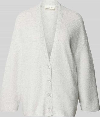 American Vintage American Vintage Relaxed Fit Cardigan mit Woll-Anteil Modell Damsville in Hellgrau Melange, Gr&ouml;&szlig;e XS/S