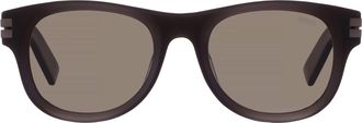 Ermenegildo Zegna Polarized Smoke Square Mens Sunglasses EZ0268 20D 54