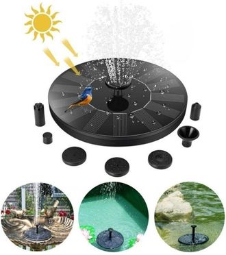 OEM Fuente Solar Flotante Para Exteriores, Bomba Aut&oacute;noma De 1,4 W Para Bebedero De P&aacute;jaros Para Jard&iacute;n Y Patio, Kit De Bomba De Agua Con Panel Solar
