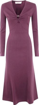 Twin-Set Long V Neck Dress