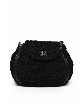 Ermanno Scervino Black Veda Leather-Like Polyurethane Shoulder Bag