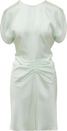 Victoria Beckham Mini Jurk met Draperie - Dames - Korte kleedjes - Groen - 2XS - Kleedjes