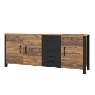Petits Meubles Buf&eacute; 3 puertas 3 cajones tableros de aglomerado laminados madera