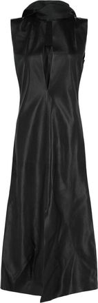 Givenchy Lavalliere Leather Midi Dress