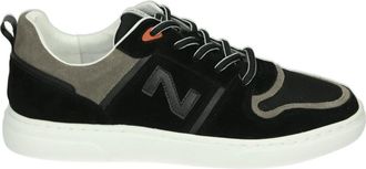 Nathan-Baume Schoenen, Heren, Zwart, 42 EU, Leer, Casual zwarte leren en stoffen schoenen