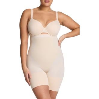 Spanx SPANXsculpt GoFigure High Waist Shaper Shorts in Toasted Coconut at Nordstrom, Size X-Large