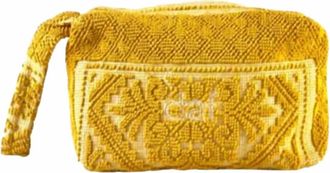 Le Daf Womens Pochette Slim Clutch Bag In Gold Foil