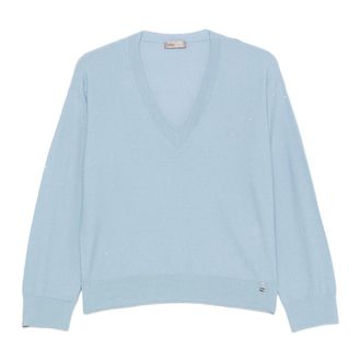 Herno Dames, Truien, Blauw, Maat: M Polyamide