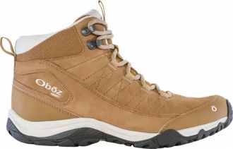 Oboz Footwear Womens Sypes Mid Leather B-Dry Waterproof Boots In Acorn