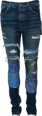 Amiri vintage patchwork bandanna jeans