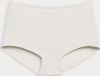 Miiyu Womens Plain high-waist boyshort Cotton