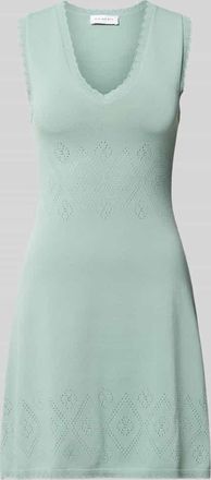 Oh April Minikleid mit V-Ausschnitt Modell Sari in Mint, Gr&ouml;&szlig;e XL