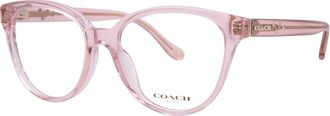 Coach Womens Hc6234U Eyeglasses In Transparent Dusty Rose