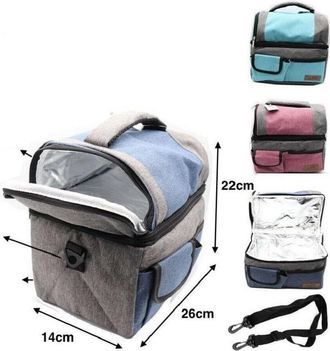 Trade Shop Trade Shop - Borsa Termica 22x26x14cm Frigo Borsetta Porta Alimenti Pranzo Spiaggia Mare